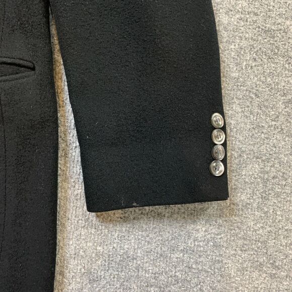 Vintage Bill Blass Blazer Mens 40 Black Cashmere Notch Lapel 2 Button Made USA - Picture 3 of 16